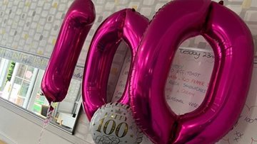 Leigh care home Resident turns 100